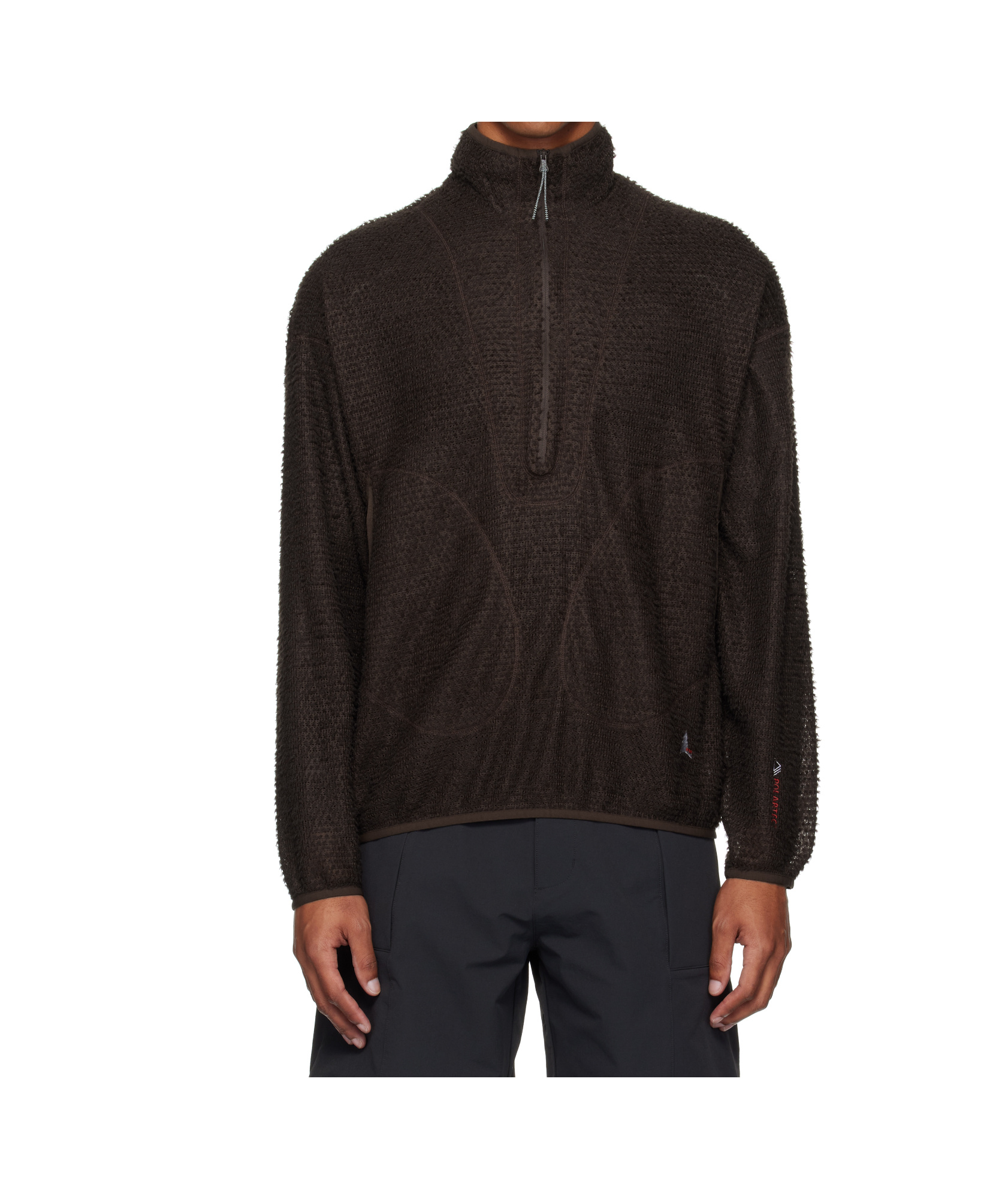 Roa Alpha Direct Half Zip Sweater In Brown