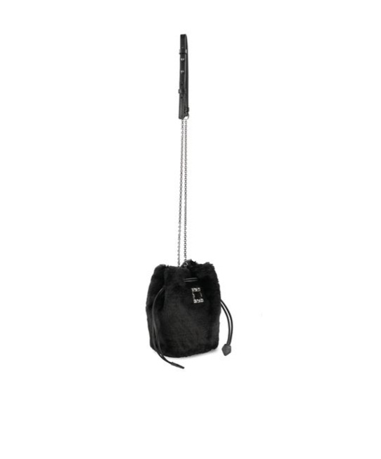 Roger Vivier Black Embellished Bucket Bag In Black