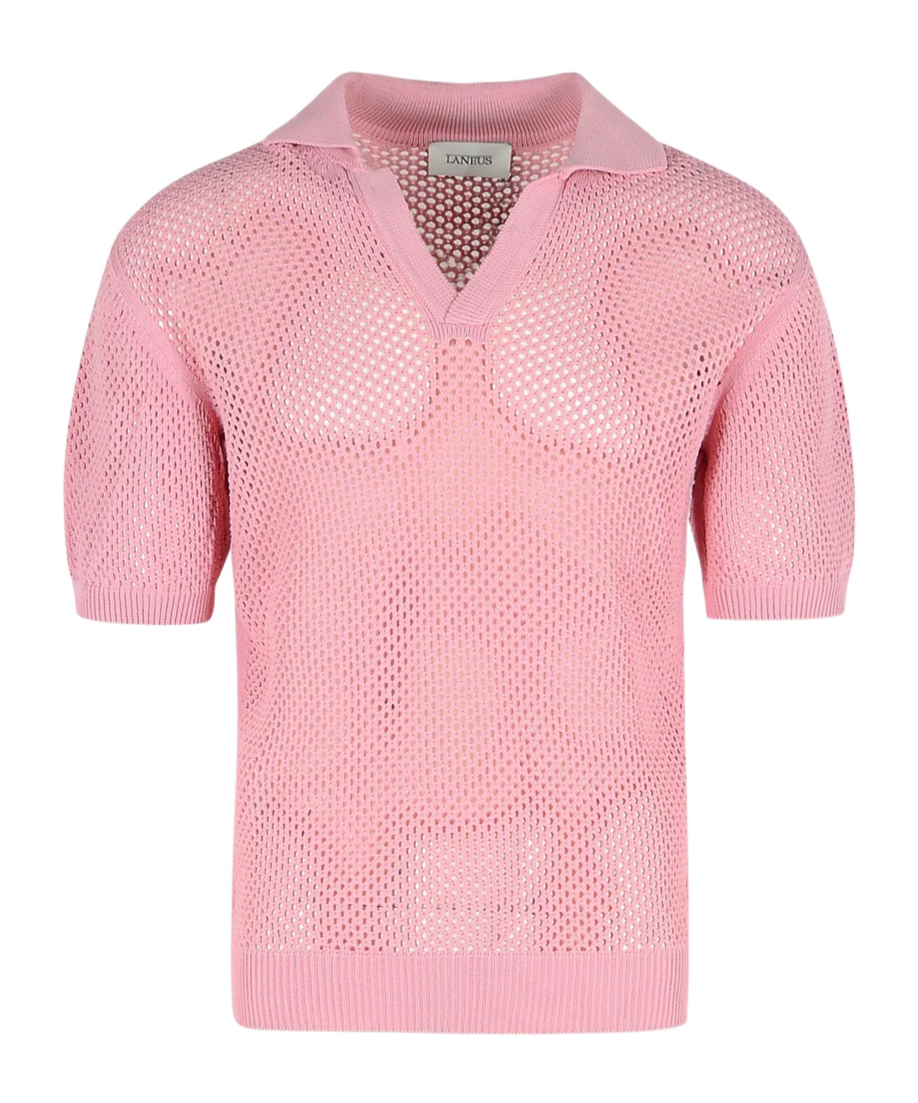 Laneus Pink Viscose Blend Sweater In Pink
