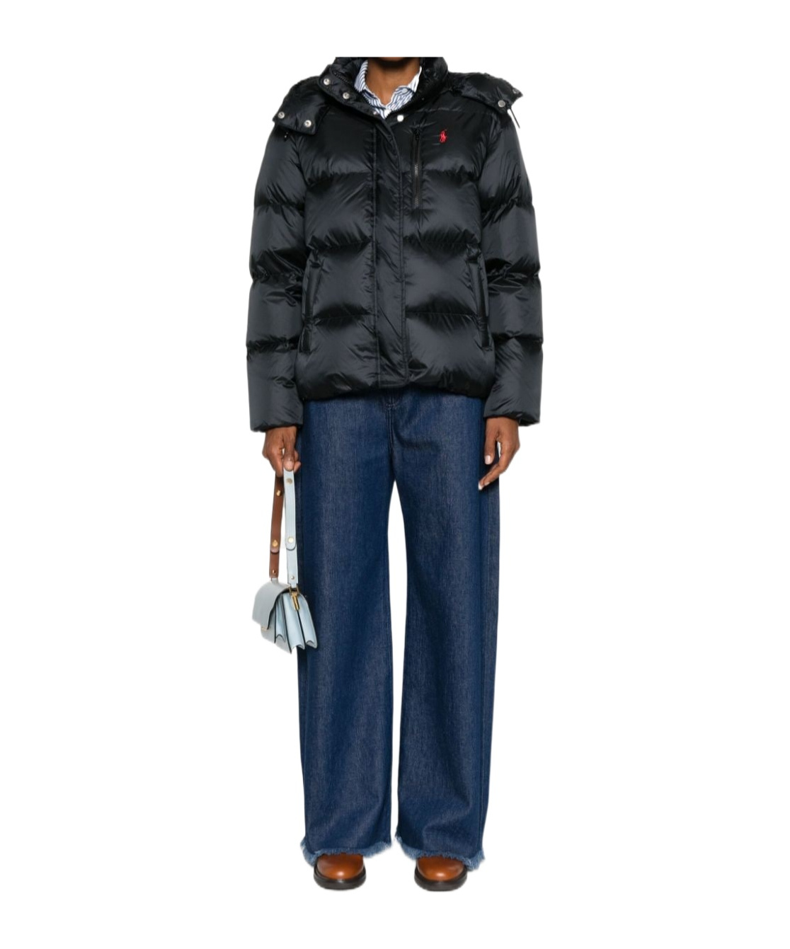 Polo Ralph Lauren Quilted Puffer Jacket In Black