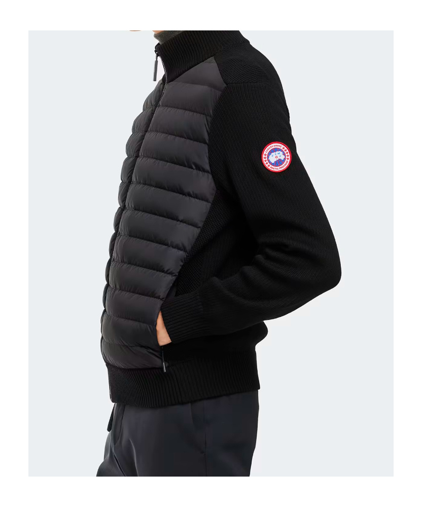 Canada Goose Hybridge Knit Jacket In Black
