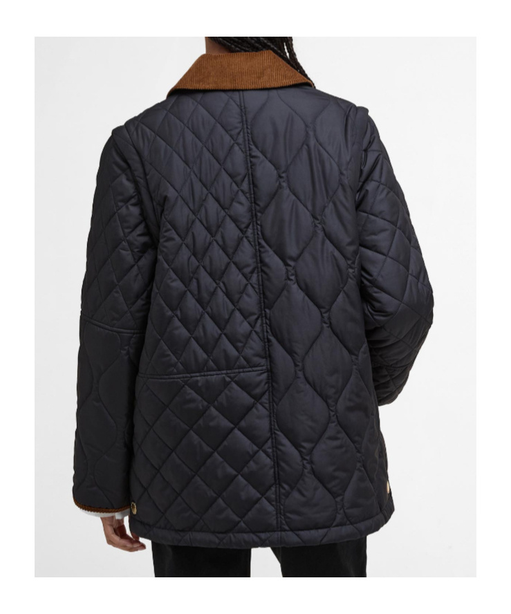 Barbour Lorrie Quilted Jacket In Blue