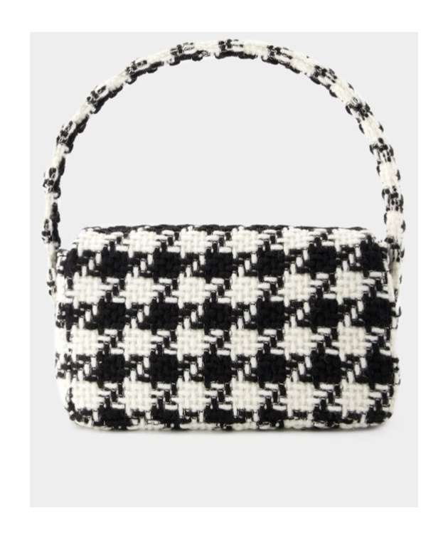ANINE BING NICO HOUNDSTOOTH-PATTERN SHOULDER BAG