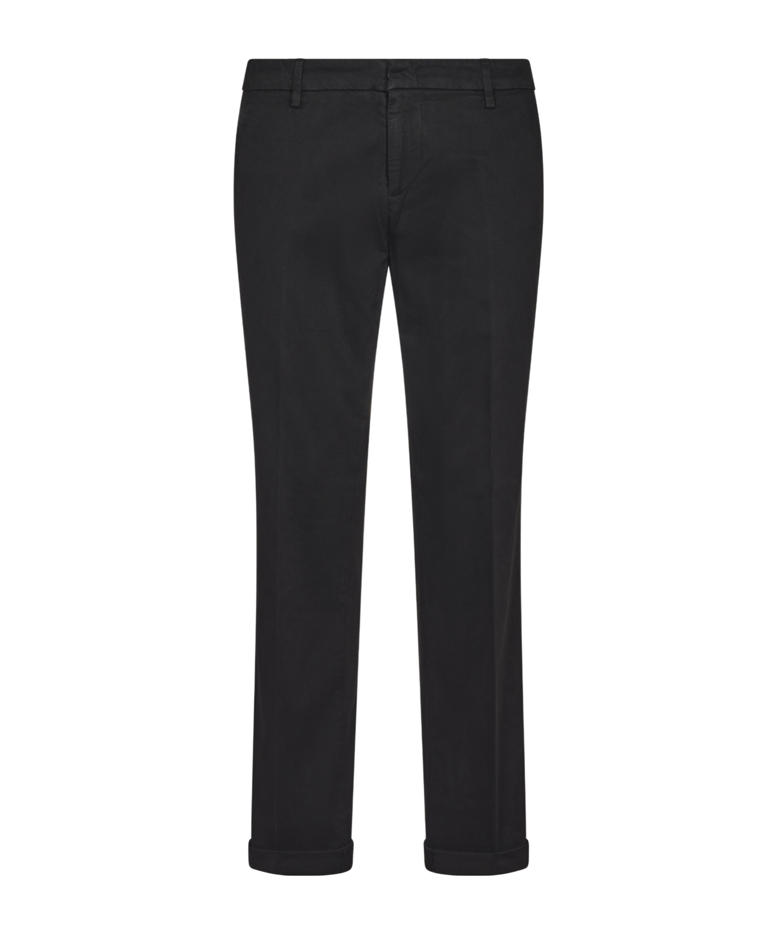 Dondup Belt-lined Casual Pants In Black