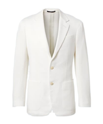 Dunhill Cotton Piqué Blazer In White