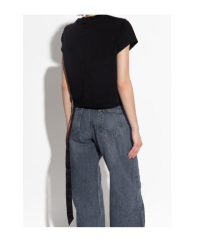 Rick Owens Drkshdw Short-sleeved T-shirt In Black