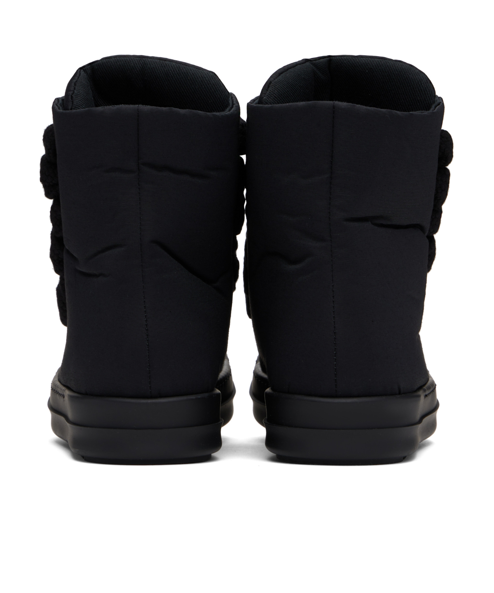 Rick Owens Drkshdw Black Hollywood Jumbo Lace Puffer Sneaks Sneakers In Black