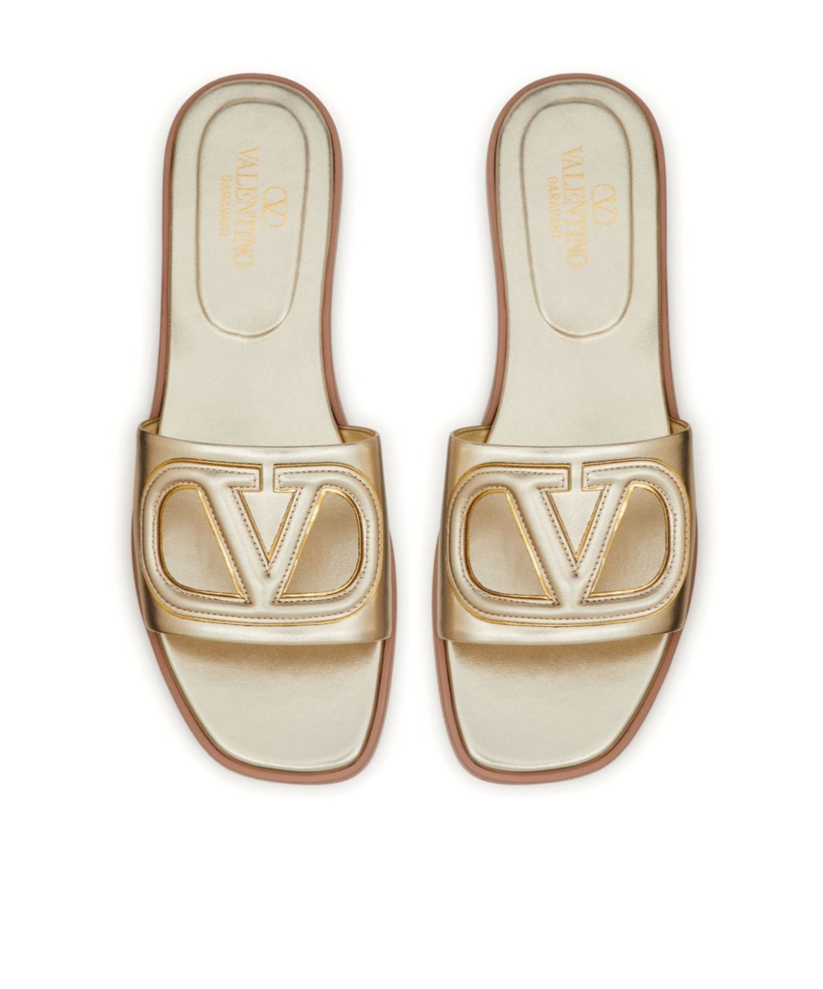 Valentino Paraboot Leather Lace-up Derby Shoes In Neutral