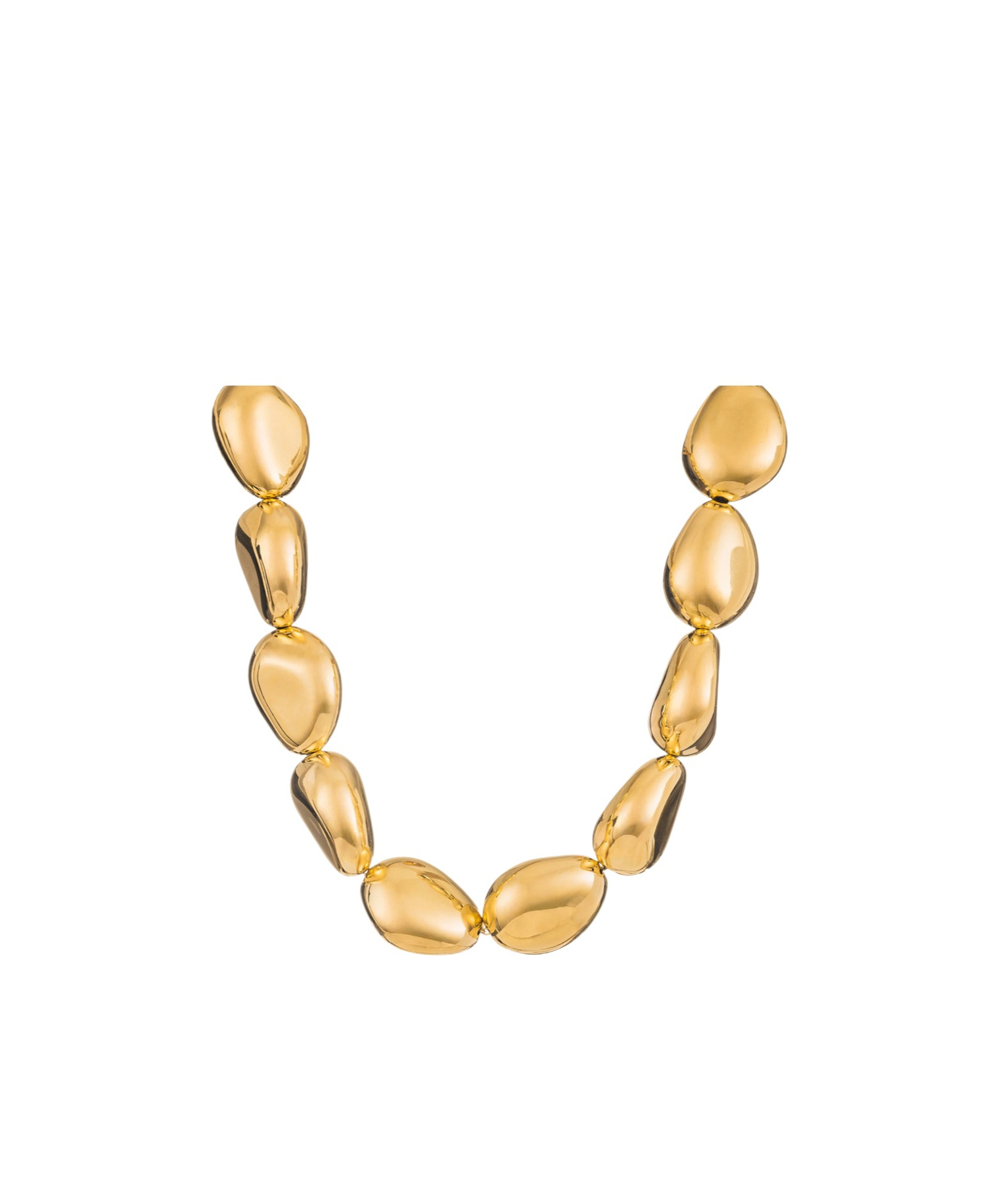 Federica Tosi Lace Stone Metallic Necklace With Chunky Design And Without Closure In Gold Plated Bronze Woman In Gold