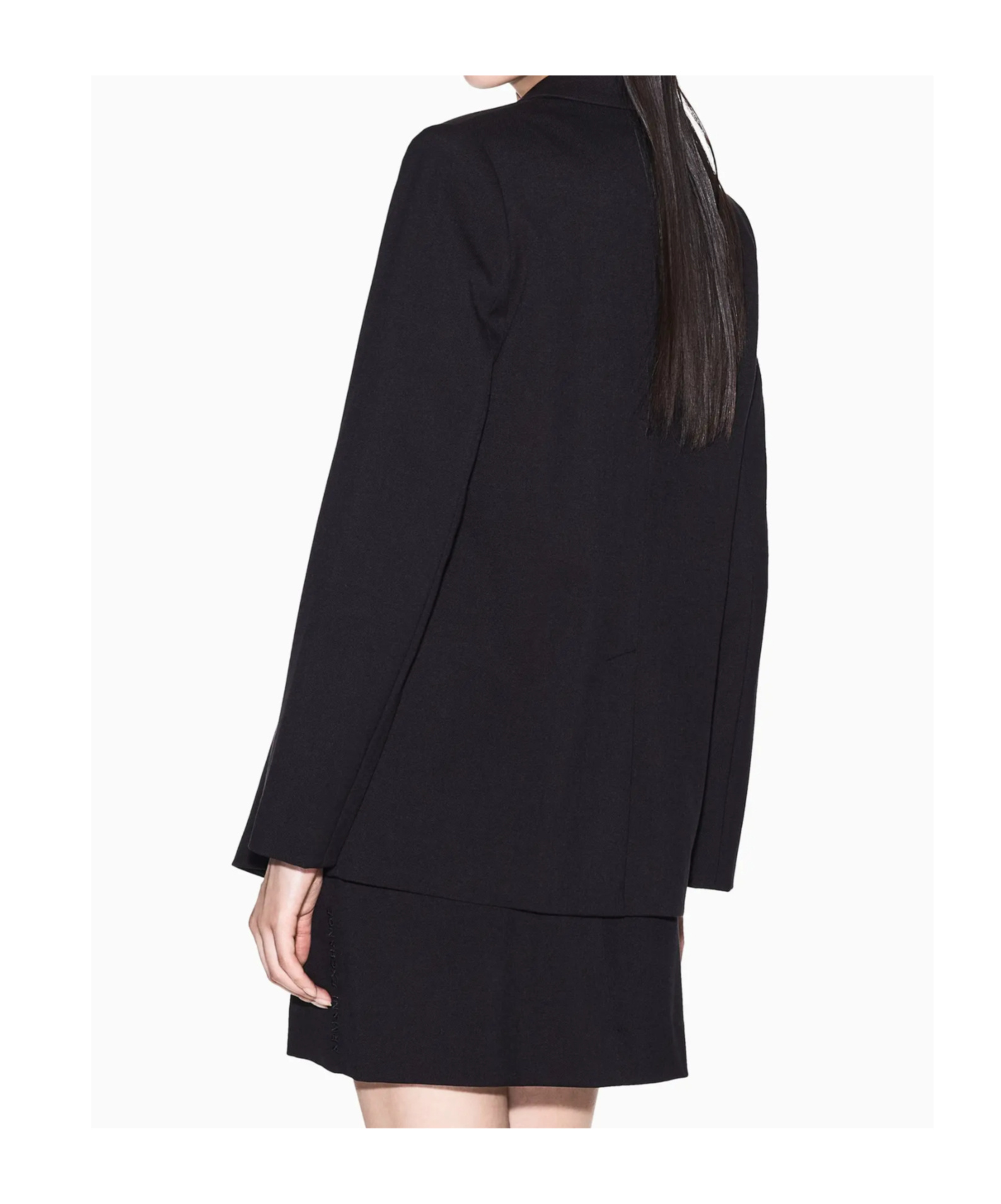 Armani Exchange Single Button Blazer In Black