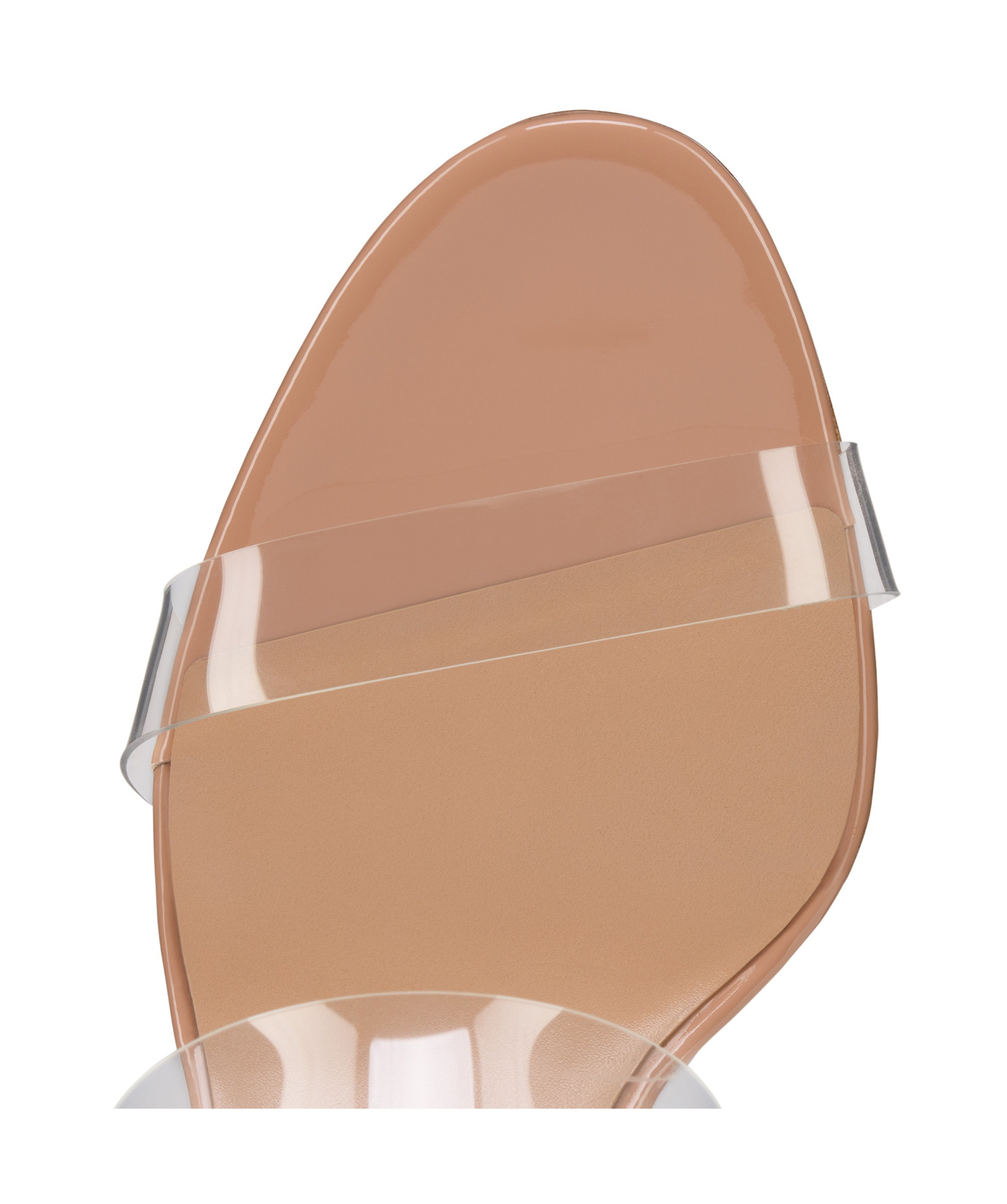 Christian Louboutin Just Nothing Clear Red Sole Slide Sandals In Neutral