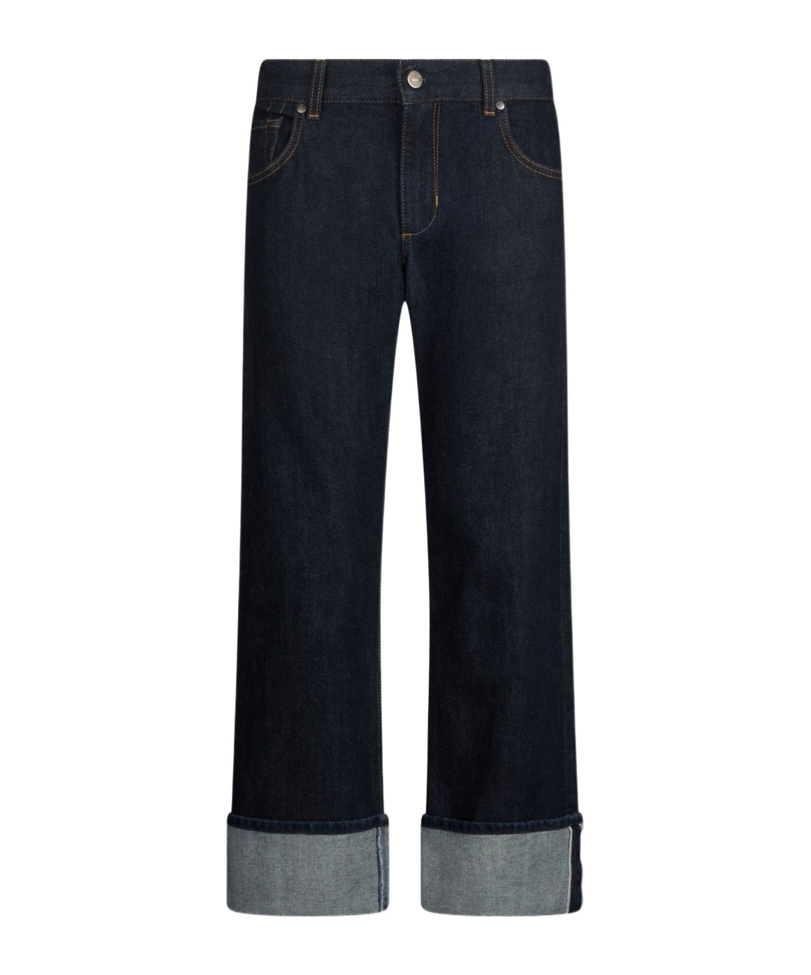 Liu •jo Straight-leg Blue Jeans With Cuffed Hem In Blue