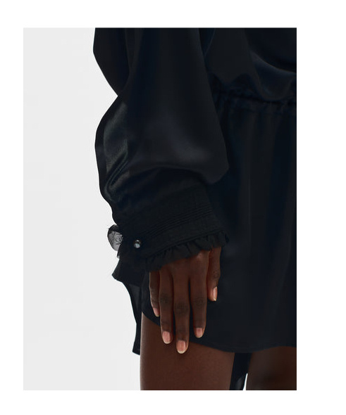 Ann Demeulemeester Jenna Turtleneck Dress In Black