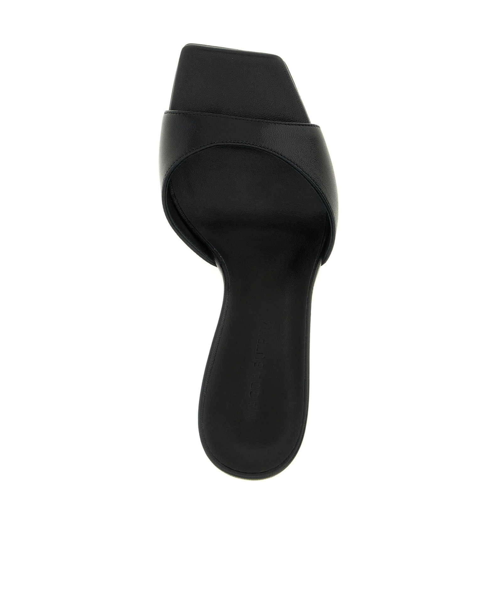 Magda Butrym 75mm Square-toe Flared-heel Mules In Black