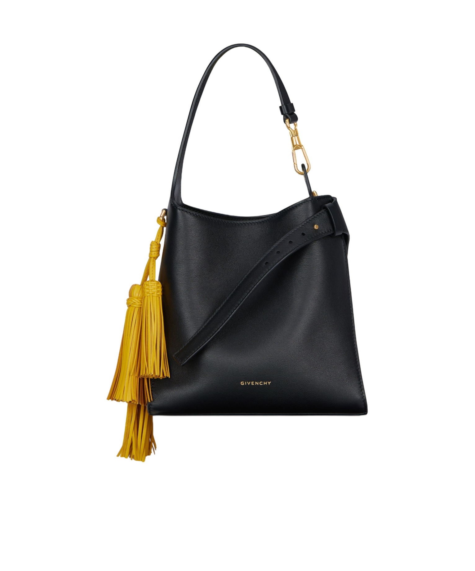 Givenchy Day Mini Hobo Bag In Smooth Leather In Black