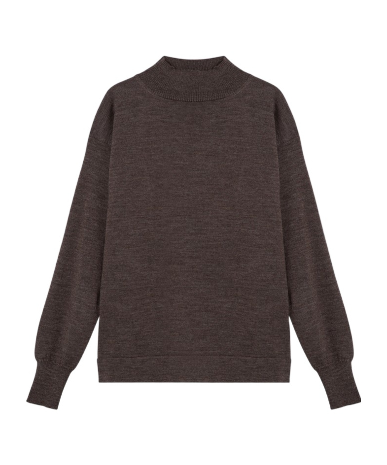 Maison Margiela Four Stitches Wool Turtleneck Sweater In Black
