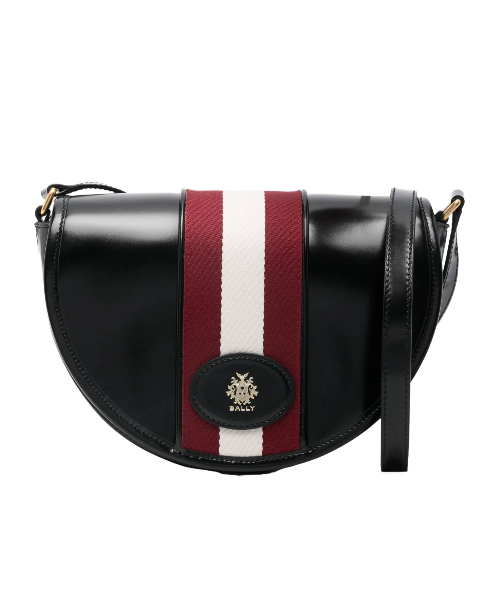 Bally Flap Shoulder Bag In Black