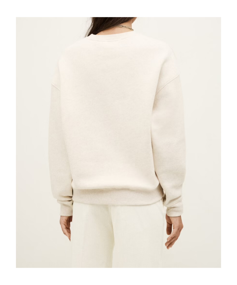 Bash Logo Crewneck Sweatshirt In White