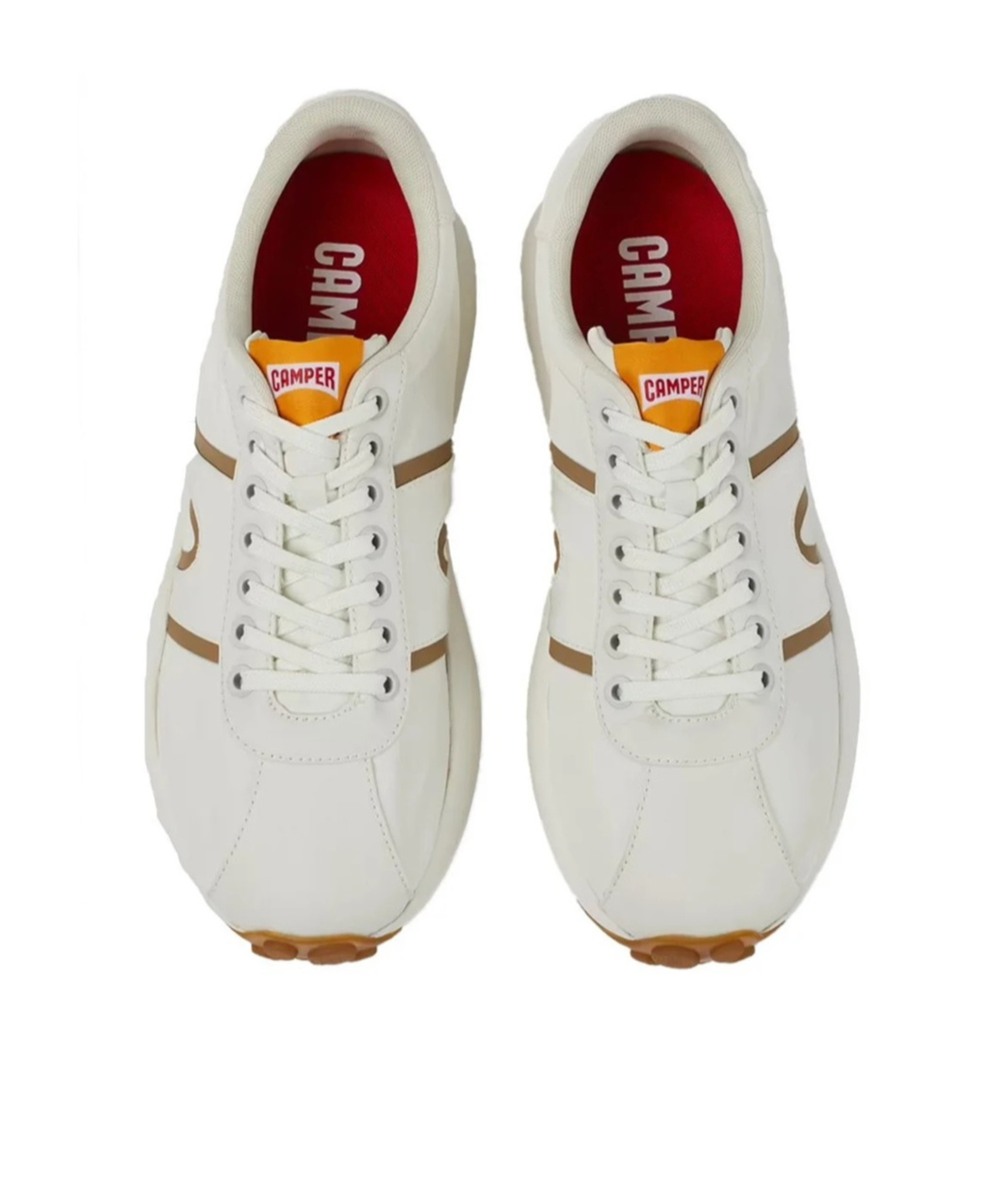 Camper Pelotas Athens Round-toe Lace-up Sneakers In White