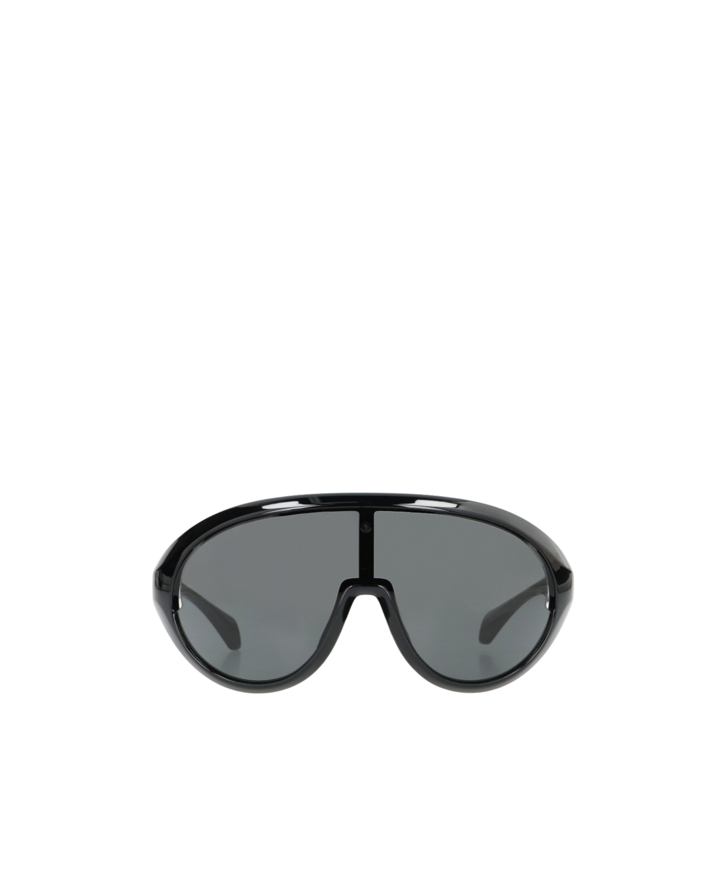 Moncler Oversized Oval Sunglasses Dark Lenses In Black