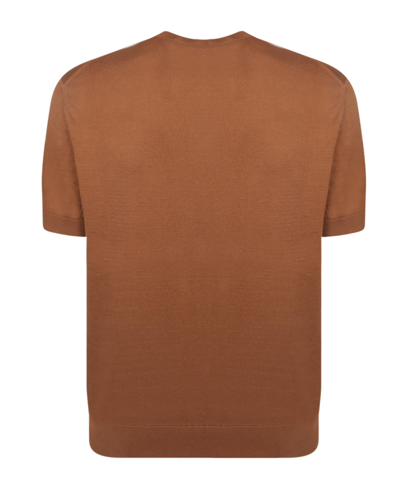 Shop Zegna Cotton T-shirt In Caramel Brown