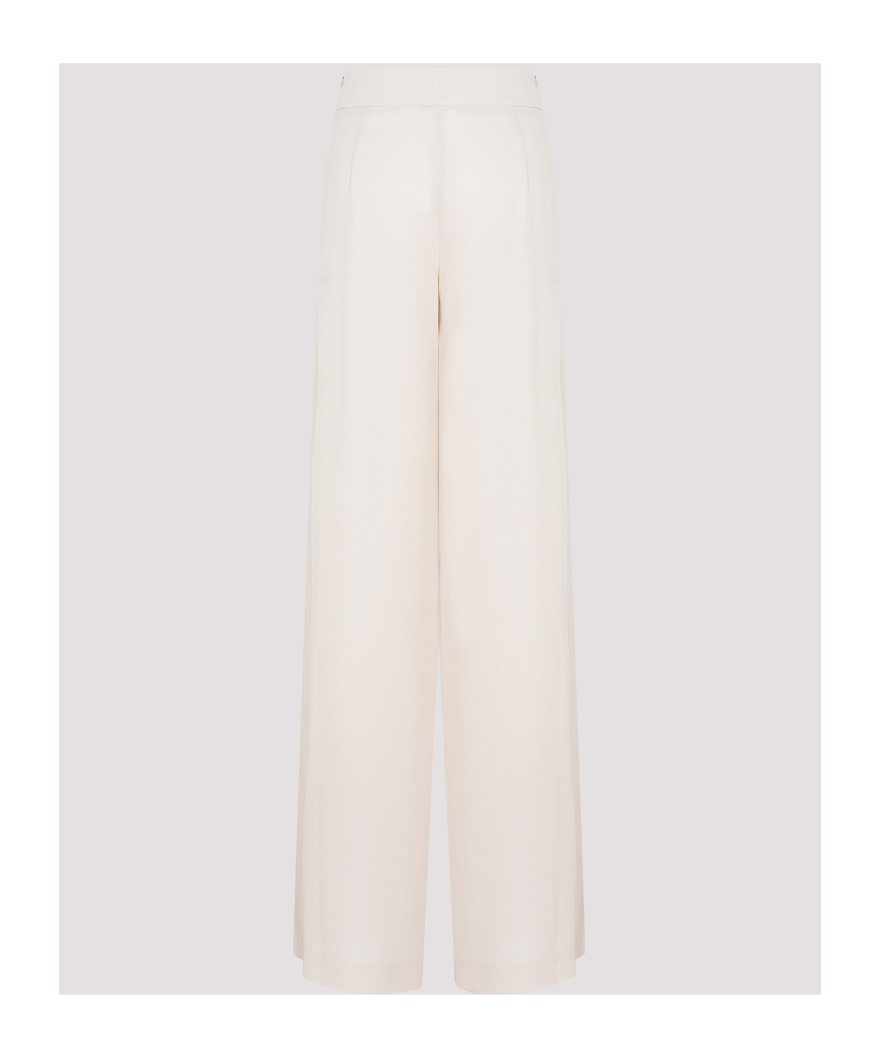 Shop Akris Side-slit Layered Silk Trousers In White