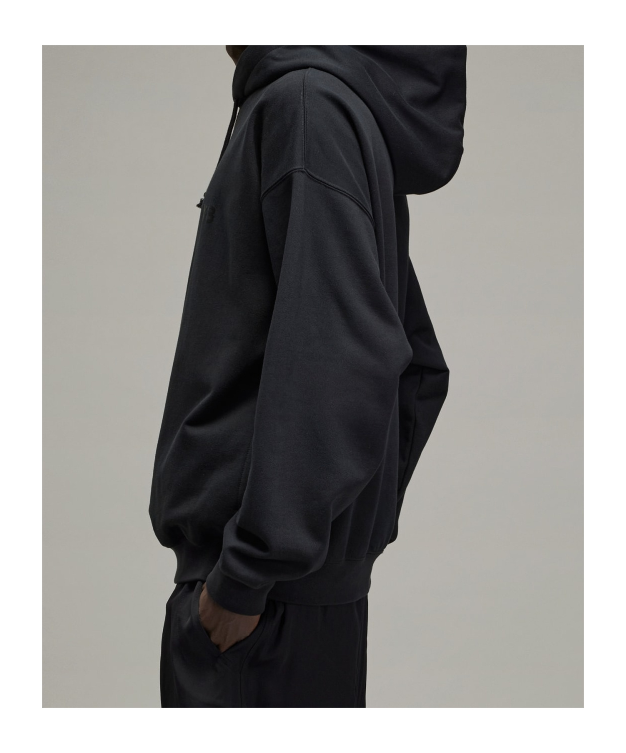 Shop Y-3 French-terry Hoodie In Black