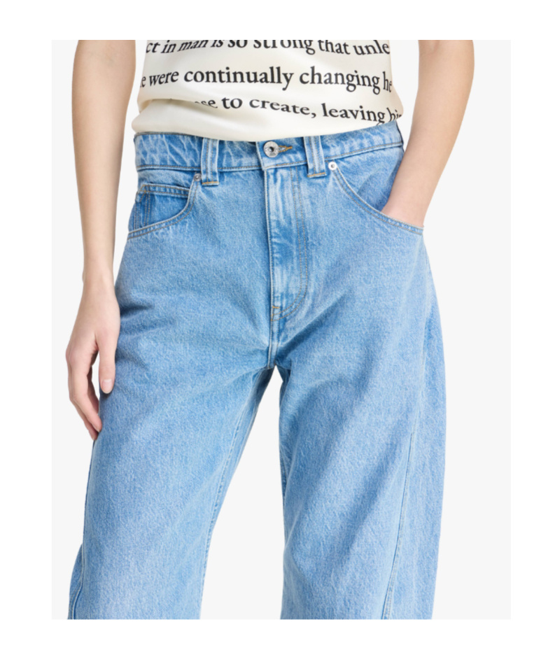Jw Anderson Twisted Slim-fit Jeans In Blue