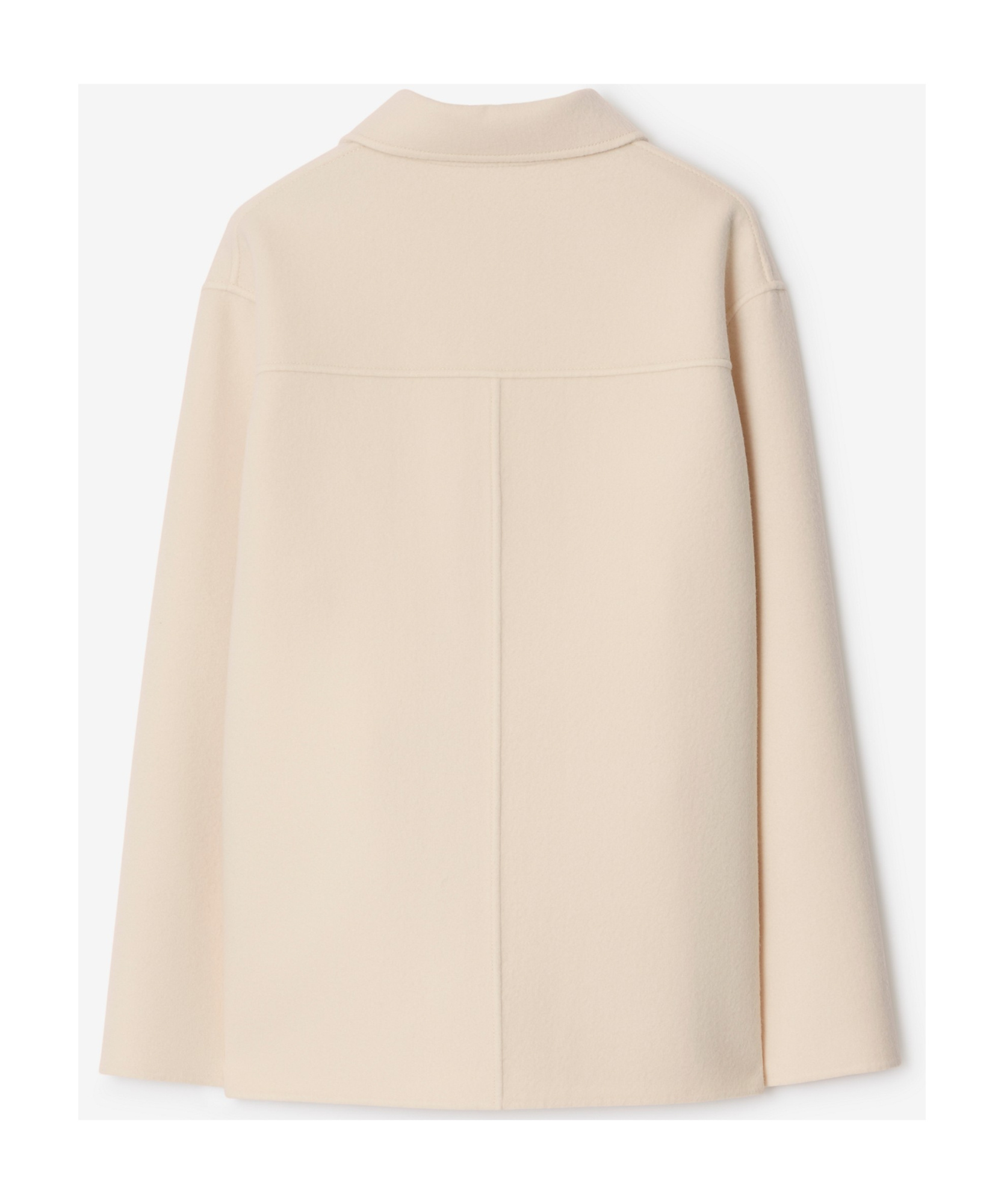 Burberry Single-breasted Wool Jacket In Nude