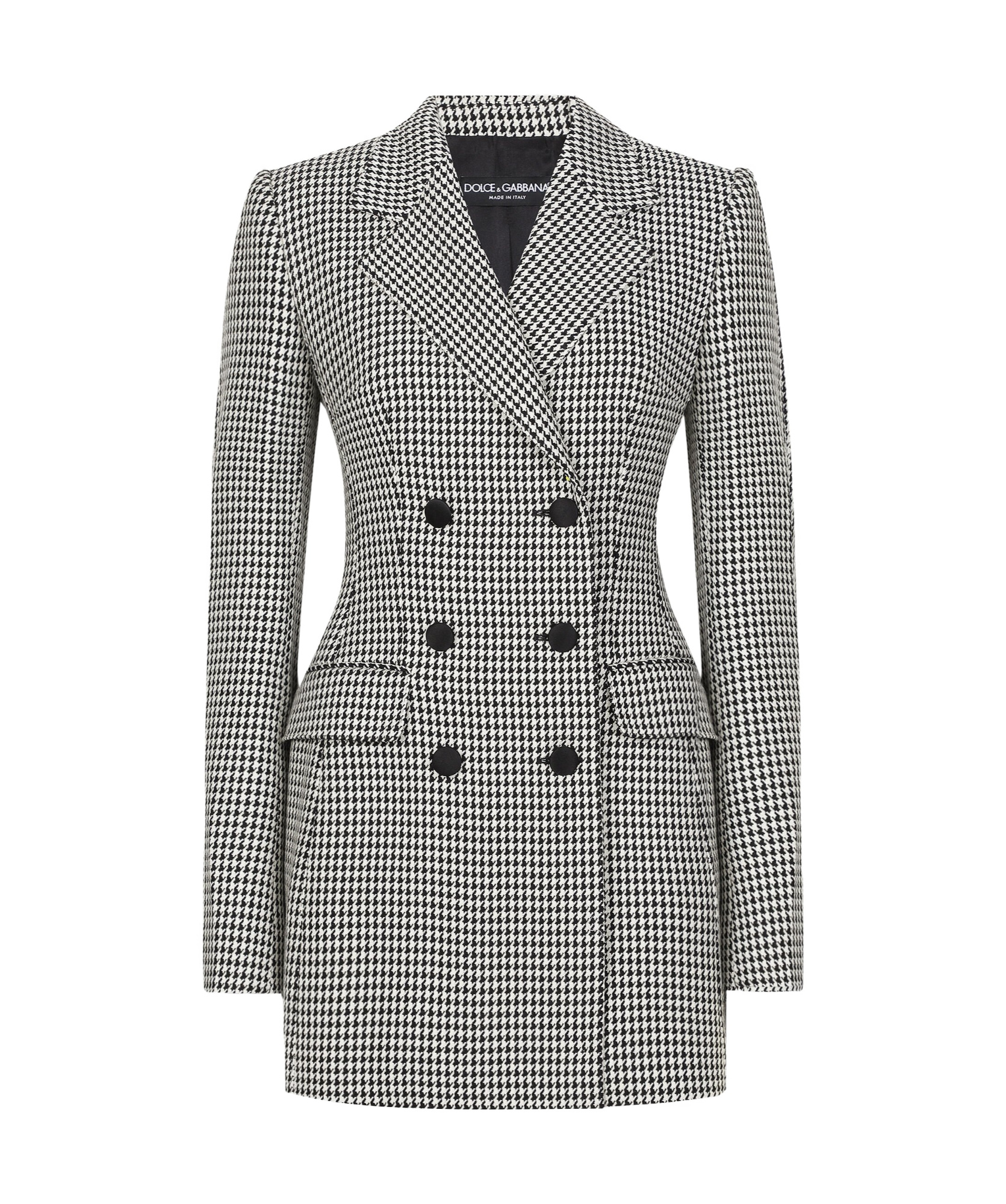 Dolce & Gabbana Check Pattern Jacket In Gray
