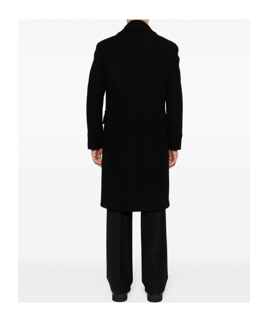 Tagliatore Cappotto 2 Petti Sfoderato Londra Grigio 90 Lana 10 Cachemire Coats Black In Black