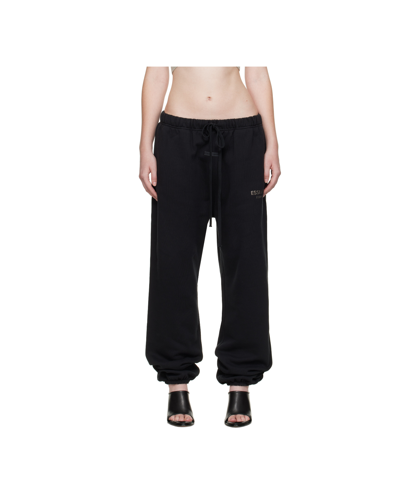 Essentials Elastic Waistband Tracksuit Pants In Black