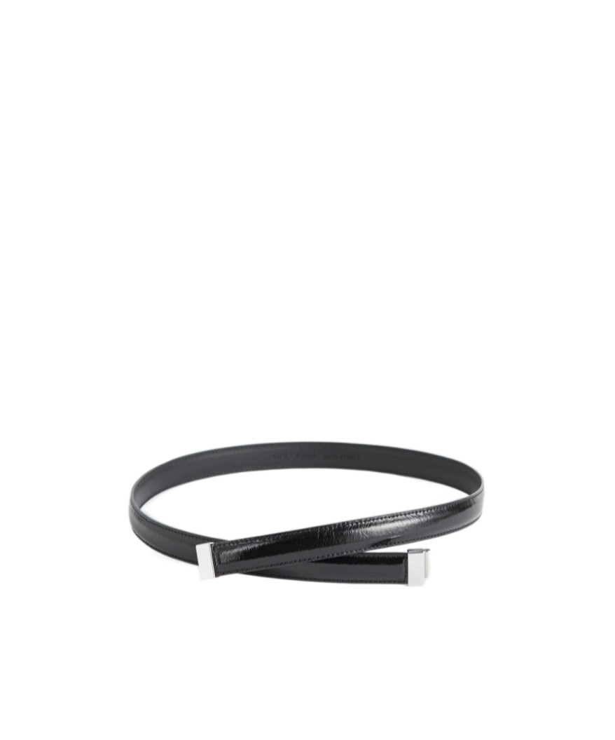 Totême Sliding Buckle Waist Belt In Black