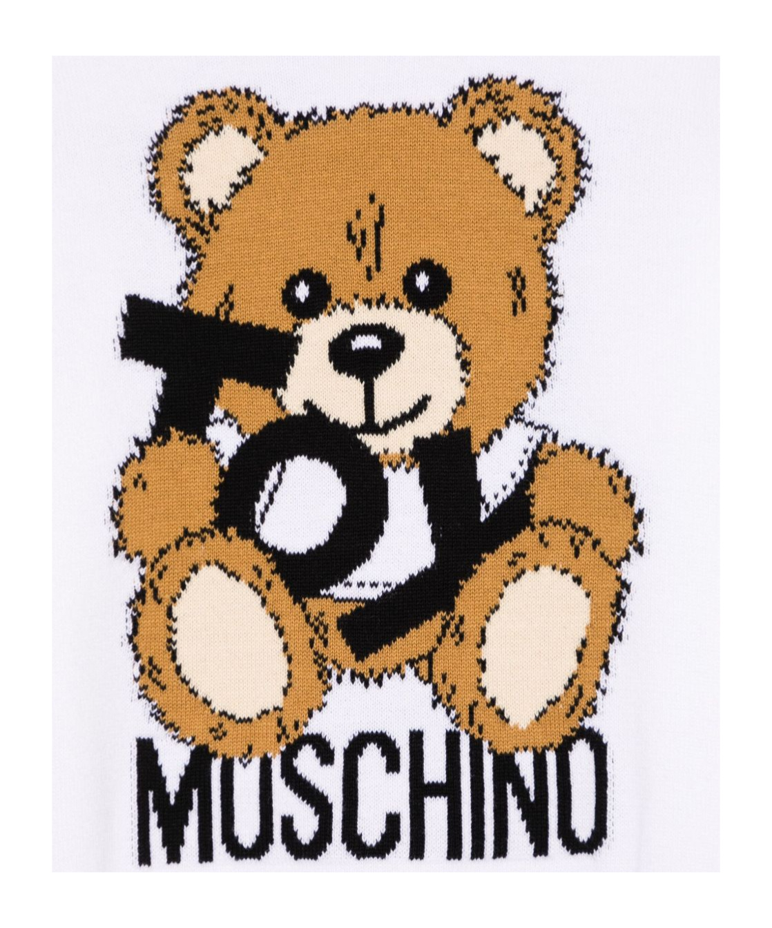 Moschino Teddy Bear-motif Sweater In White