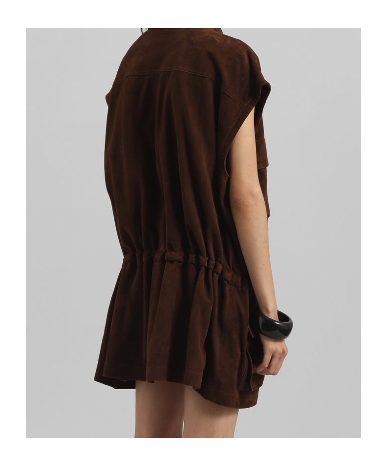 THE FRANKIE SHOP TURIN SUEDE CARGO JACKET 