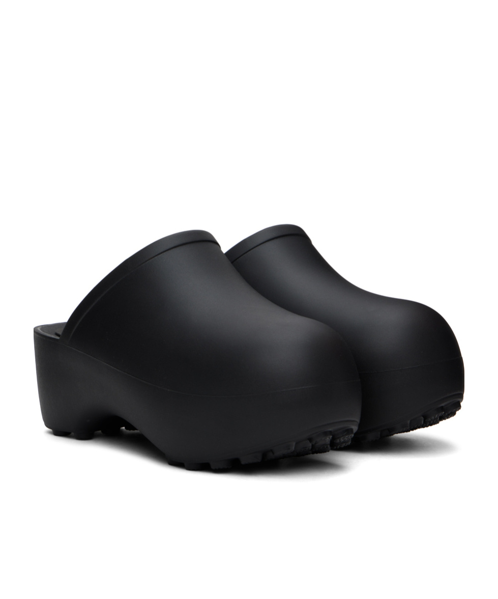 Praying Platform Mules In Black