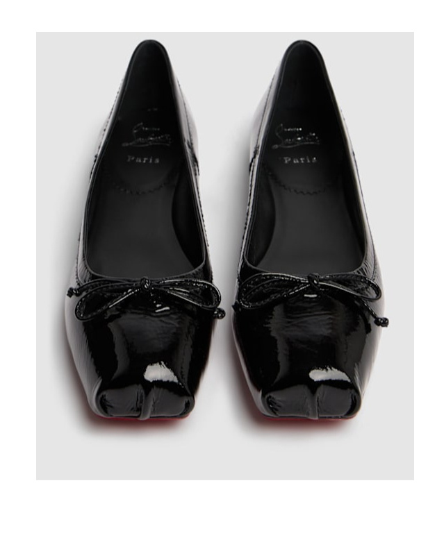 CHRISTIAN LOUBOUTIN SQUARE-TOED BALLET SHOES