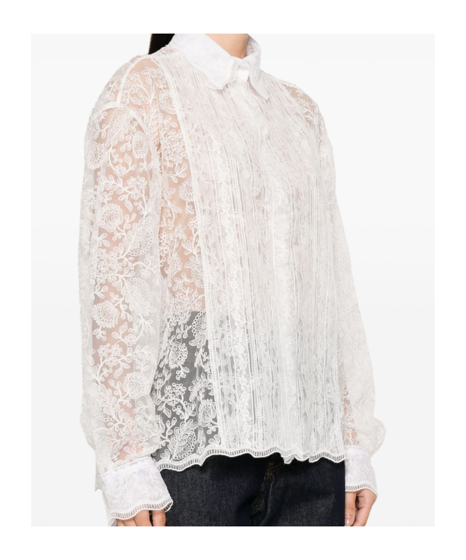 Ermanno Scervino Floral-embroidered Shirt