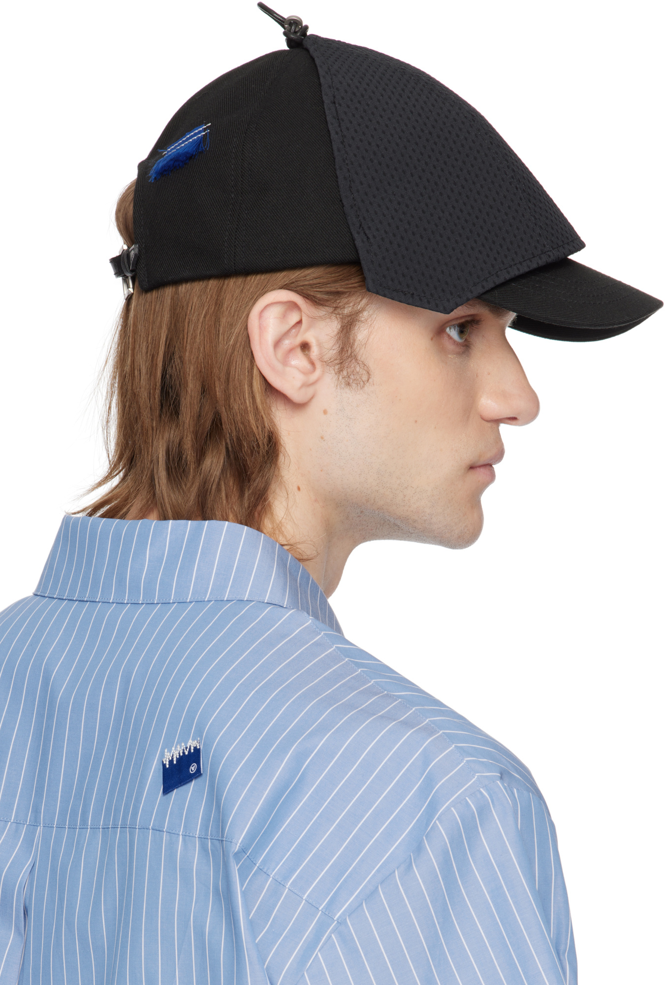 Ader Error Knotted Baseball Cap In Blue