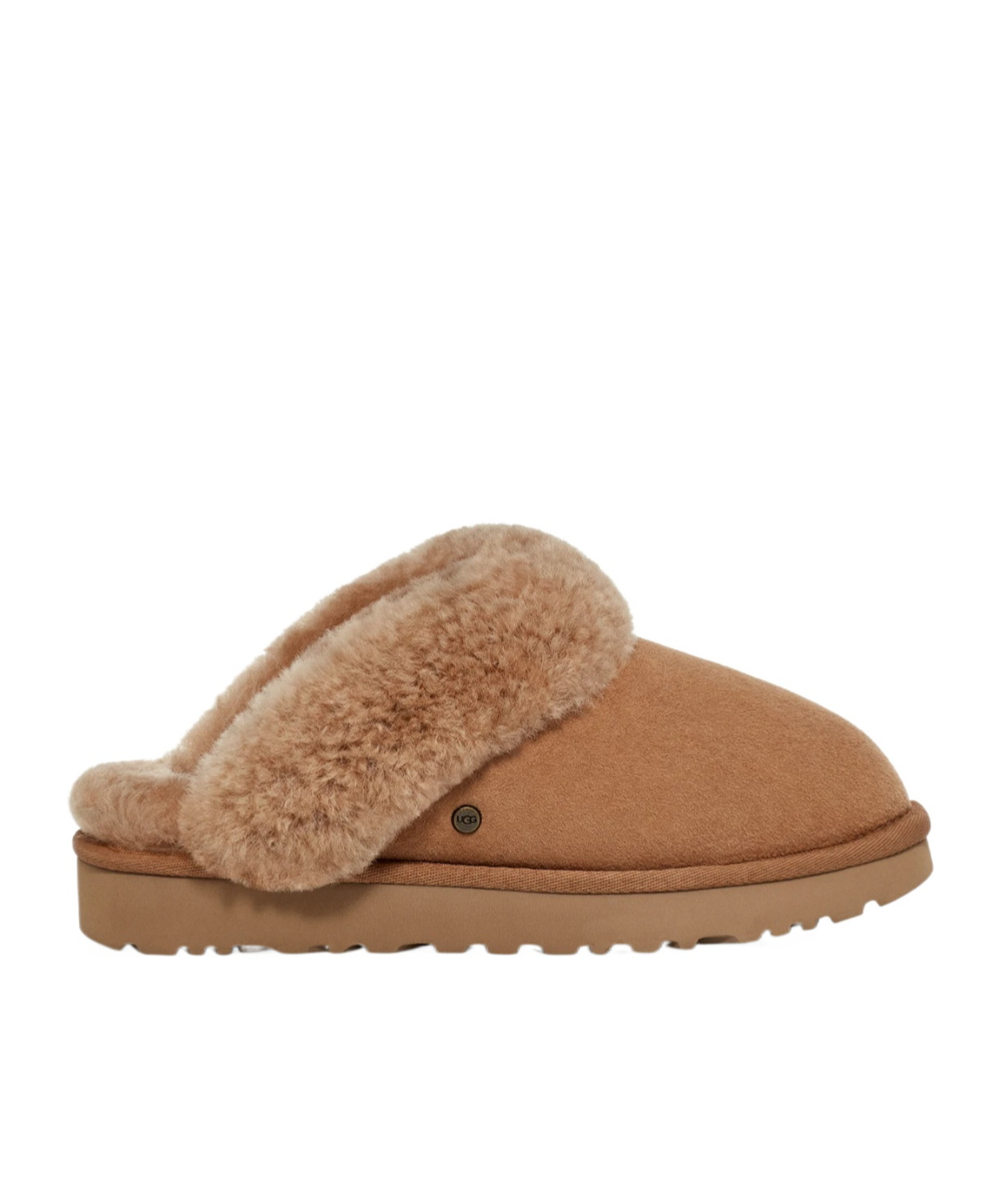 Ugg Shearling Trim Classic Slippers In Multi