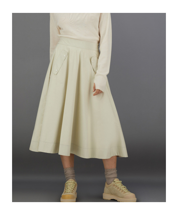 Herno 2-layered Skirt In Brown