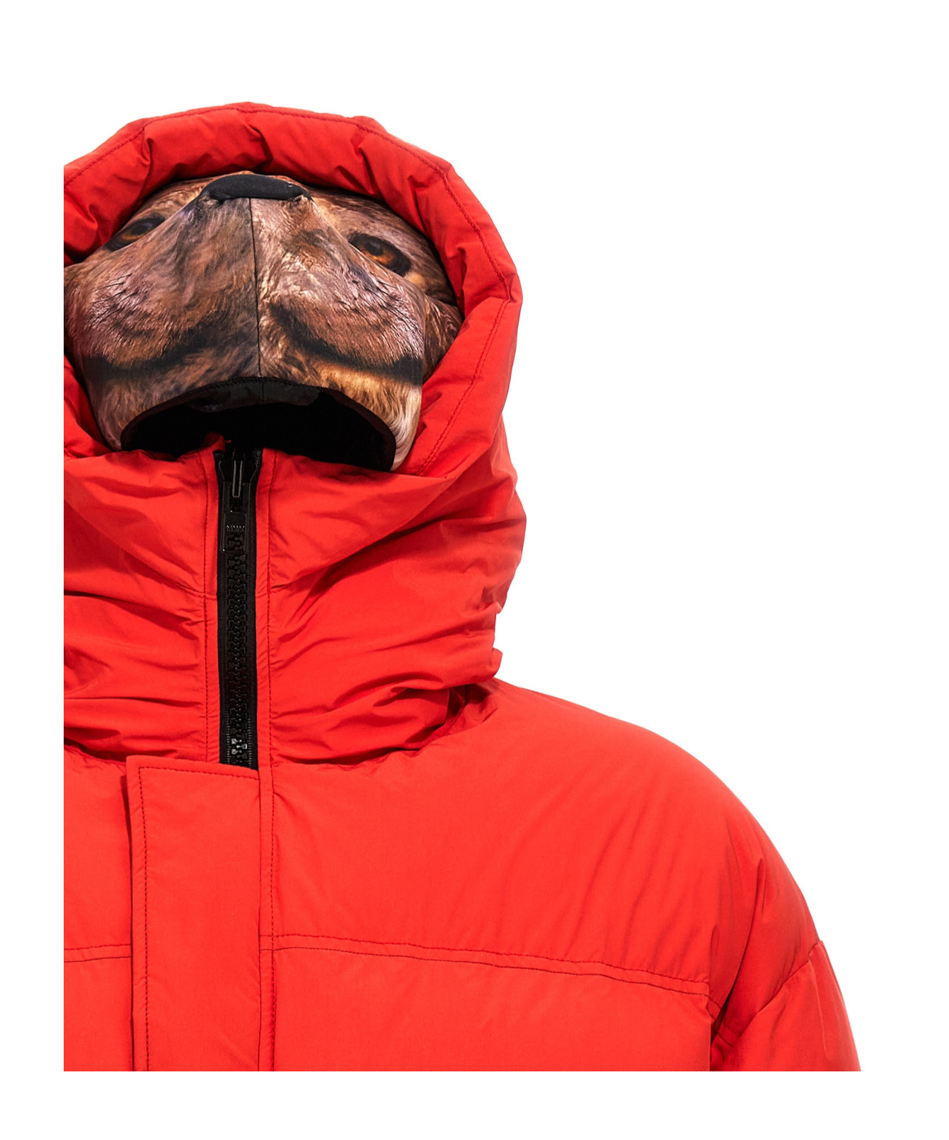 Doublet Short Down Jacket In Red