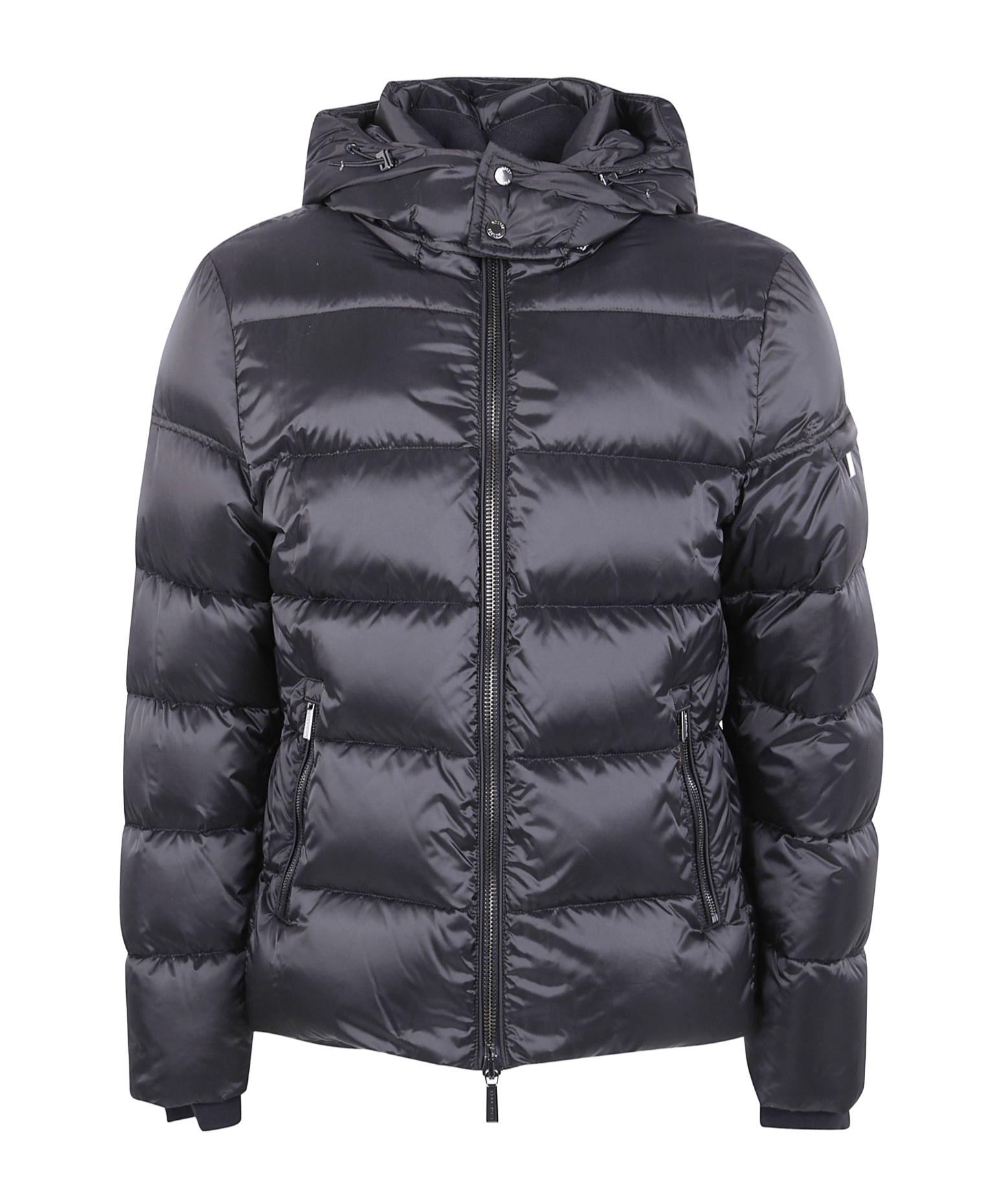 Moorer Quilted Zip-up Down Jacket In Black