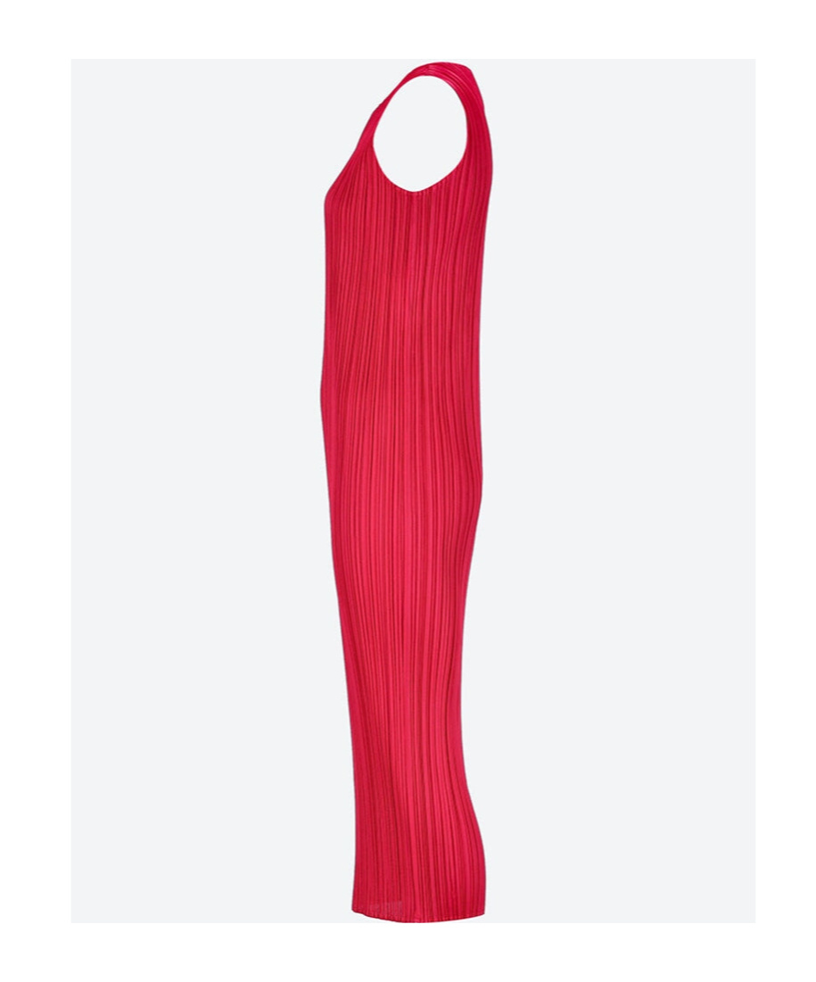 Issey Miyake Sleeveless Dress In Red