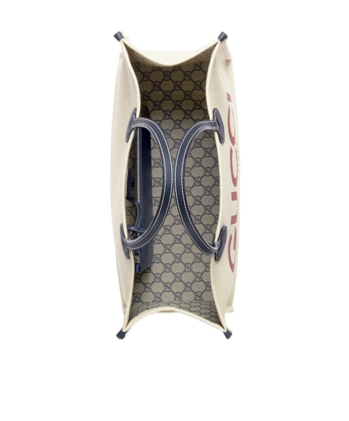 Gucci Medium -print Tote Bag In White