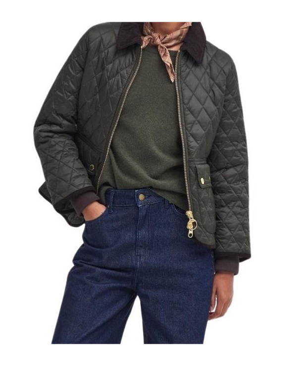 Barbour Beadnell Quilted Jacket In Black