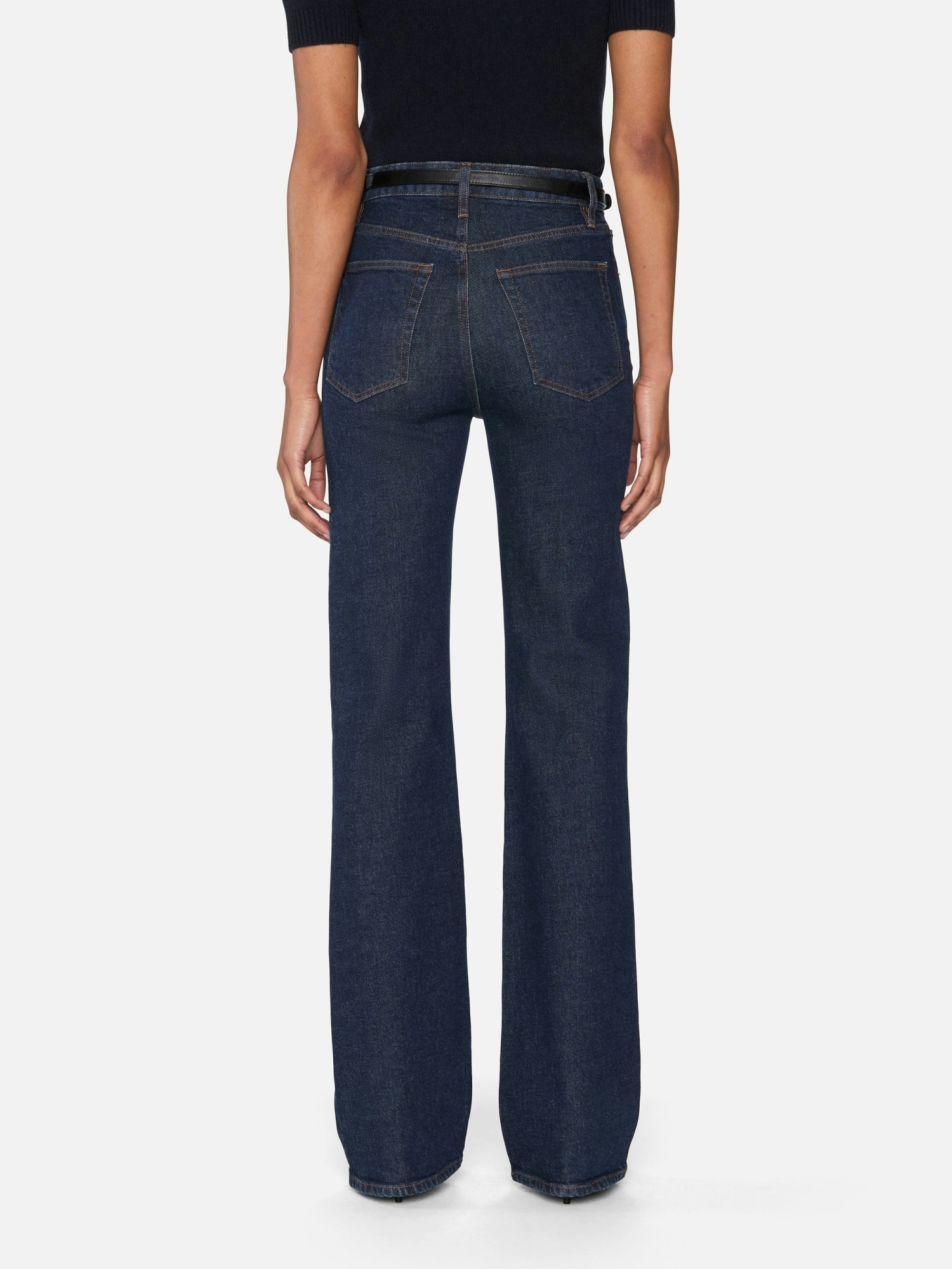 Frame High Waist Jeans In Black