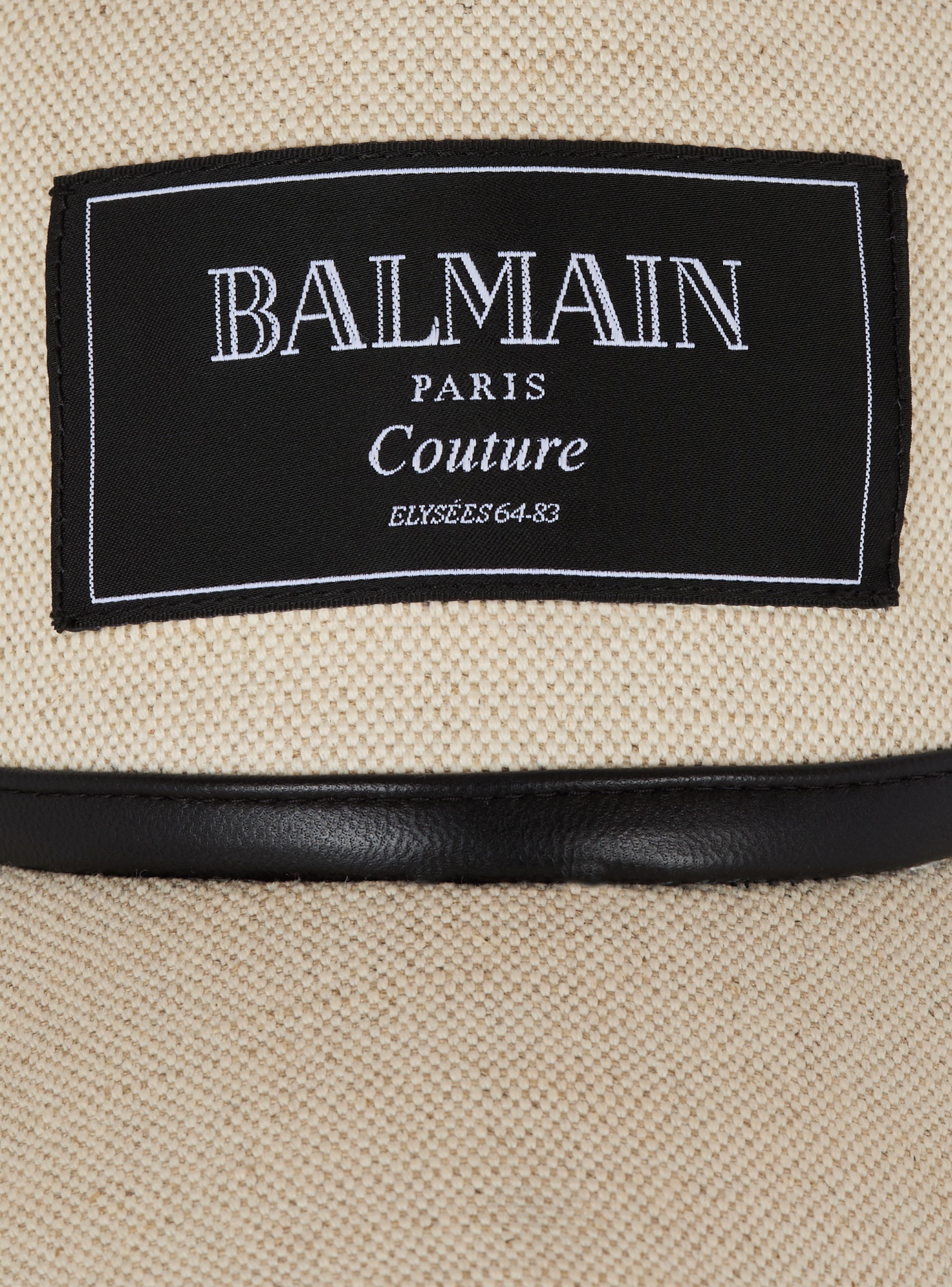 BALMAIN CANVAS BALMAIN COUTURE CAP