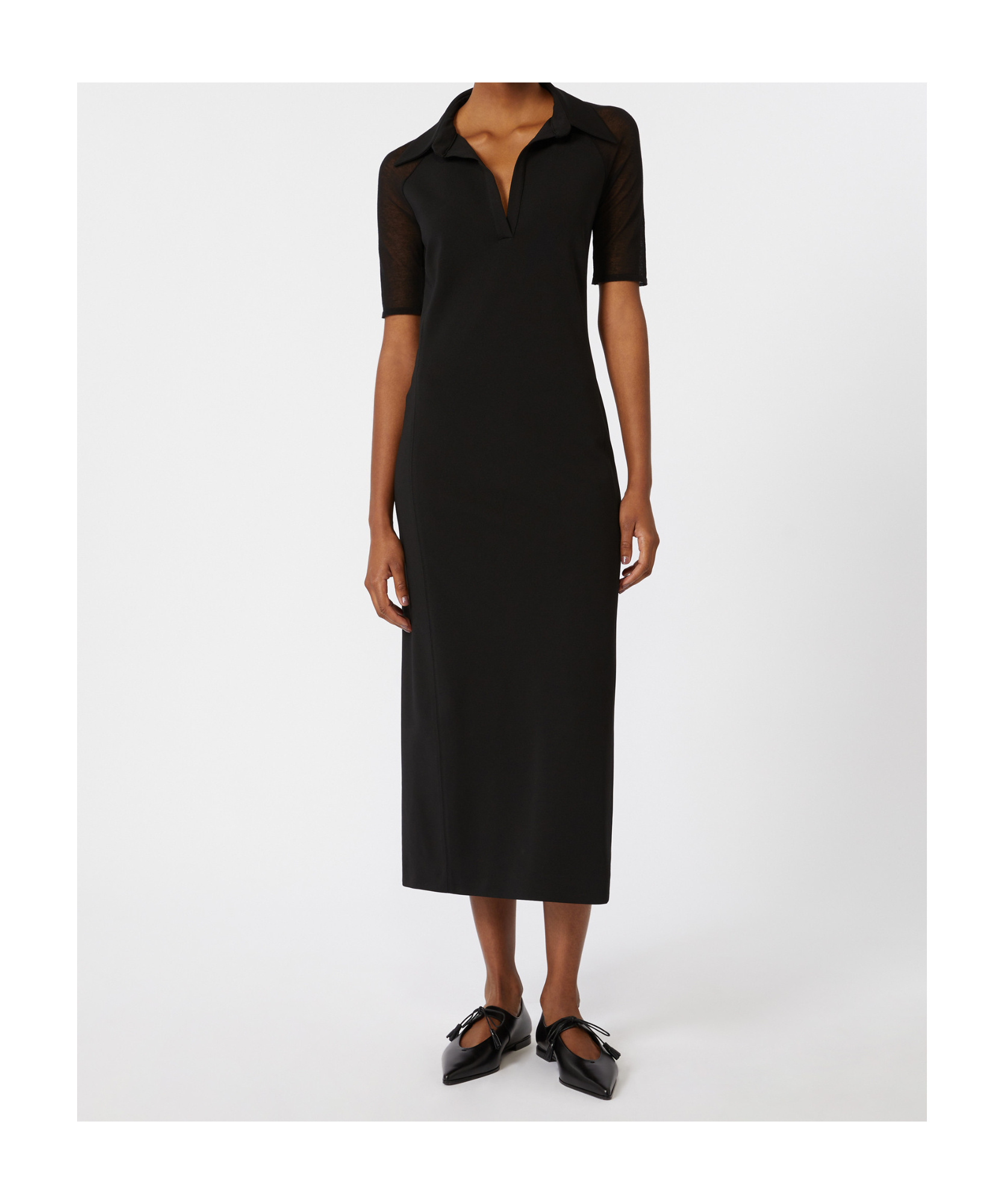 Max Mara Viscose Jersey Dress In Black