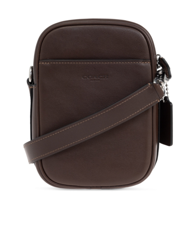 Coach Zip-open Shoulder Bag In Black